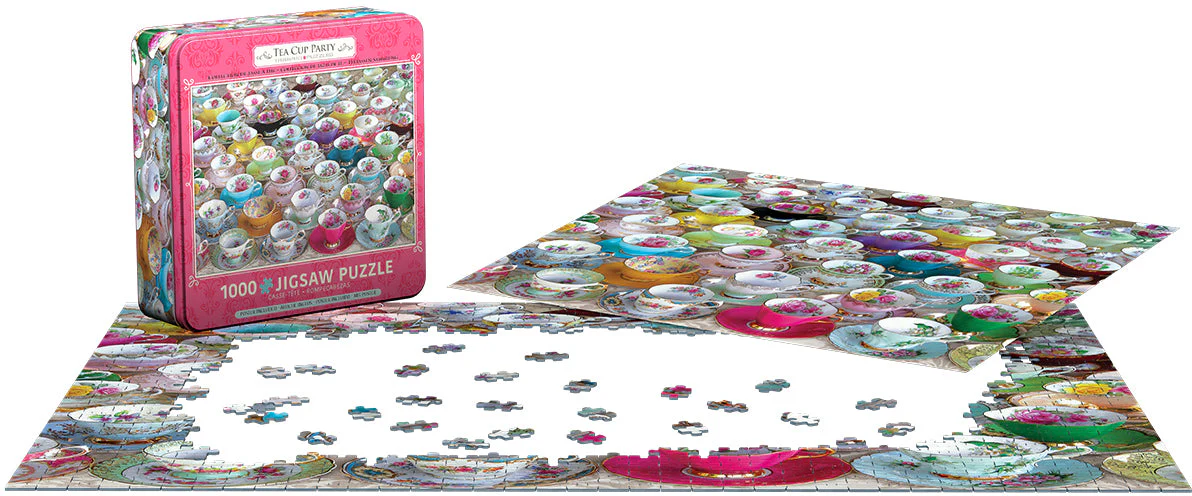 Puzzle: Tea Cup Party Tin - Image 4