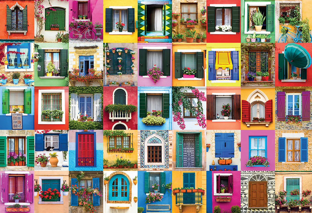 Puzzle: The BIG Puzzle Collection - Mediterranean Windows - Image 2