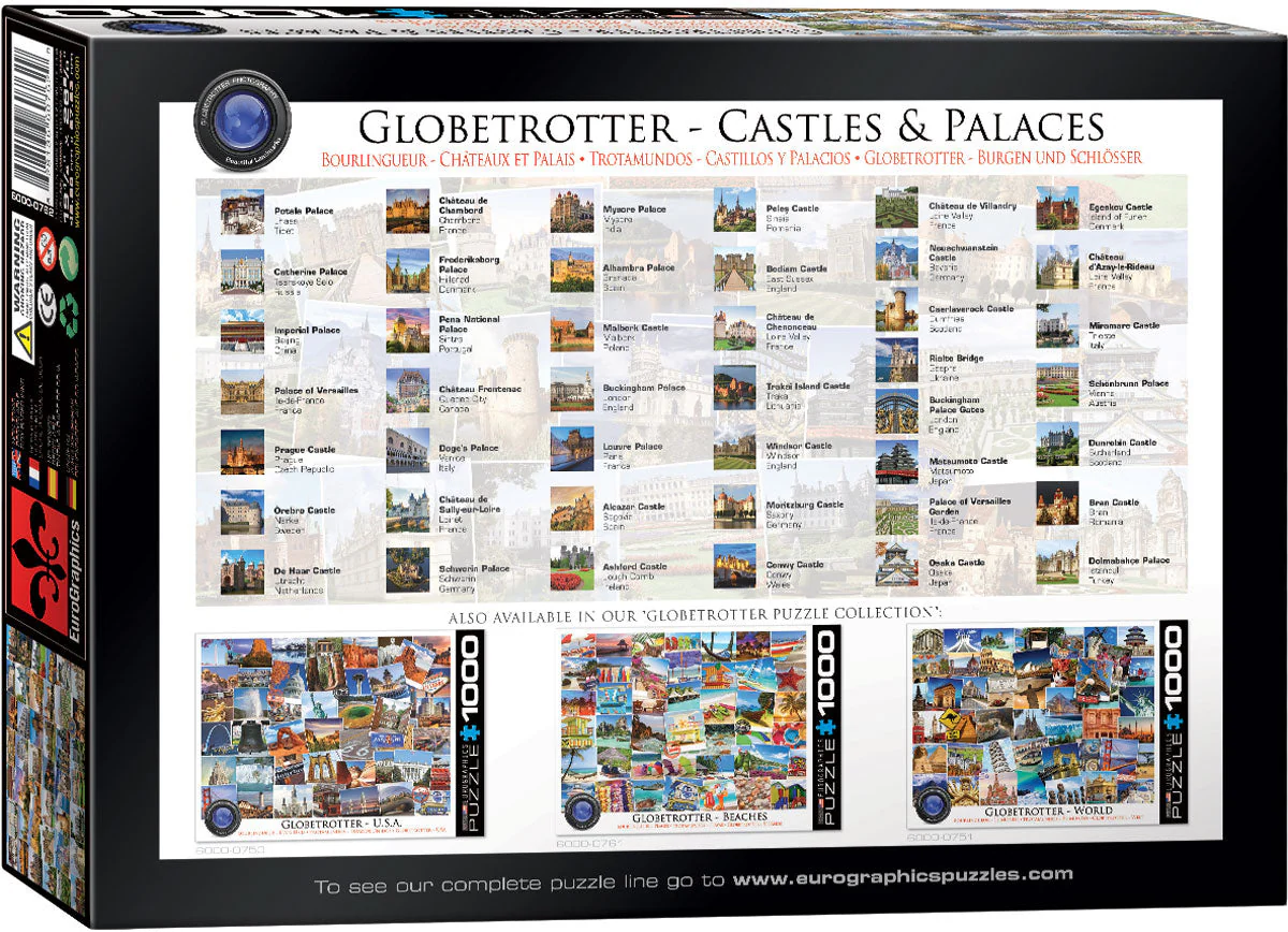 Puzzle: The Globetrotter Collection - Castles and Palaces Globetrotter - Image 2