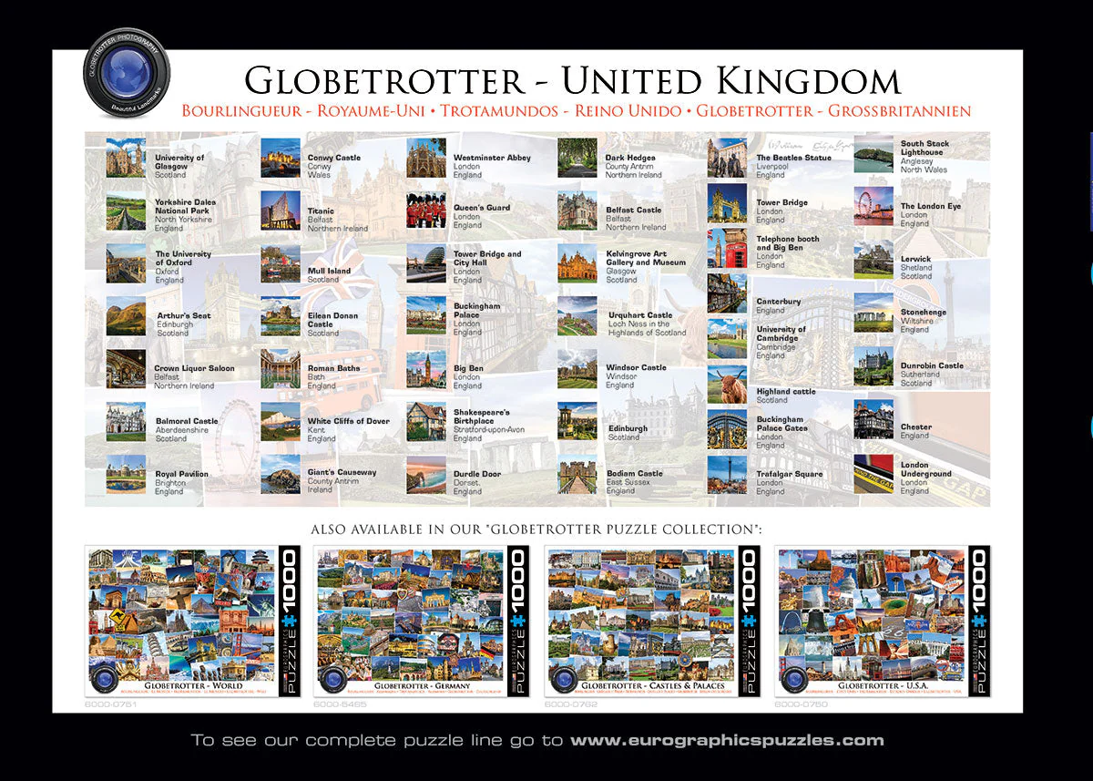 Puzzle: The Globetrotter Collection - Globetrotter United Kingdom - Image 3