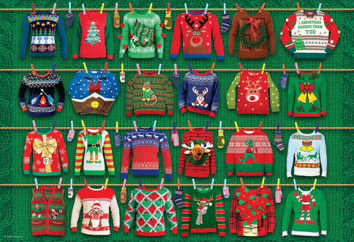 Puzzle: Ugly Christmas Sweaters Tin - Image 2