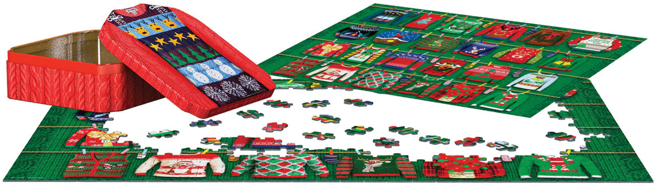 Puzzle: Ugly Christmas Sweaters Tin - Image 3