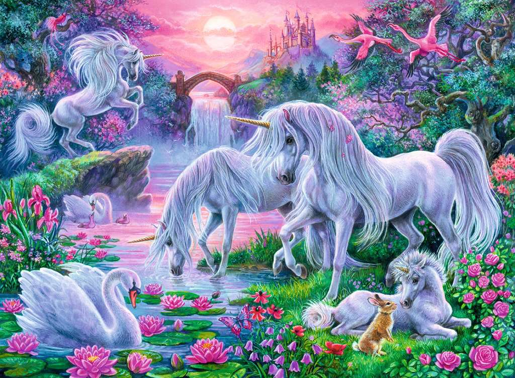 Puzzle: Unicorns in the Sunset Glow - Image 2