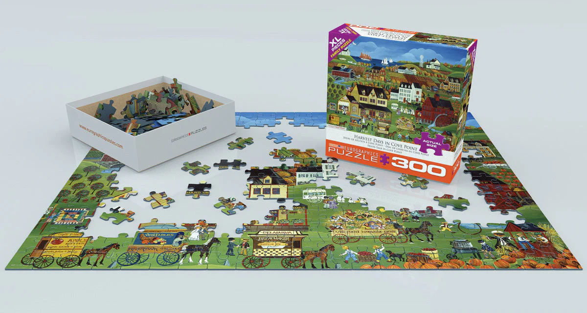 Puzzle: Variety 300 Pieces - Harvest Days in Cove Point - Image 2