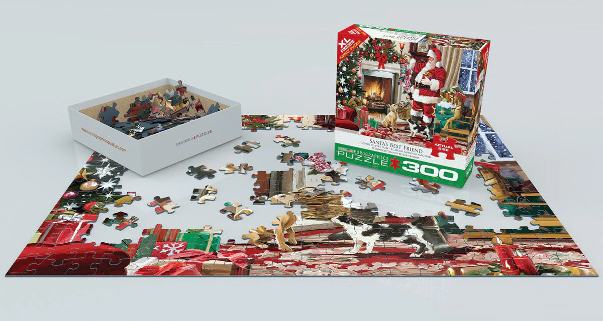 Puzzle: Variety 300 Pieces - Santa’s Best Friend - Image 2