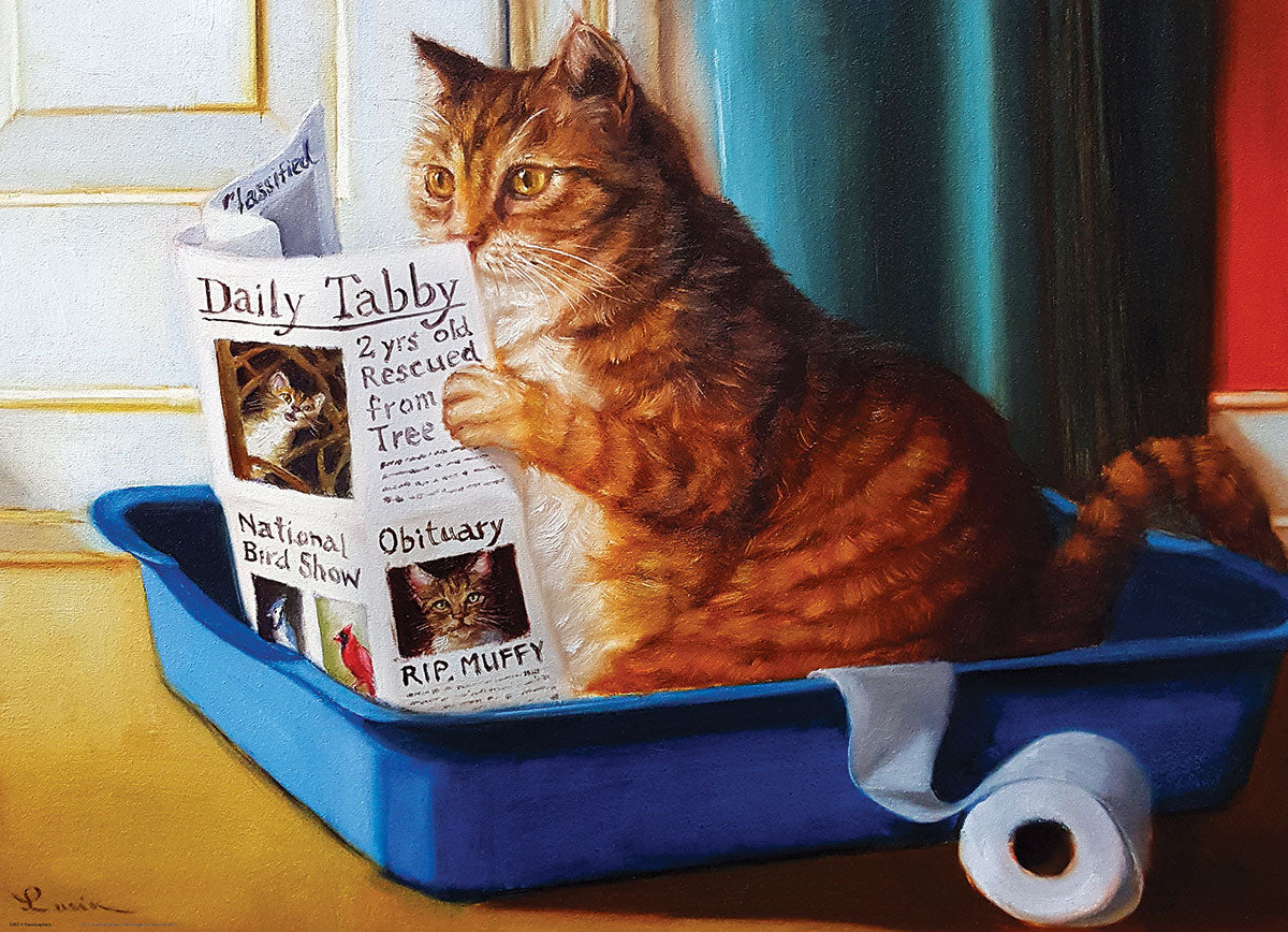 Puzzle: Variety 500 Pieces - Kitty Throne by Lucia Heffernan - Image 2