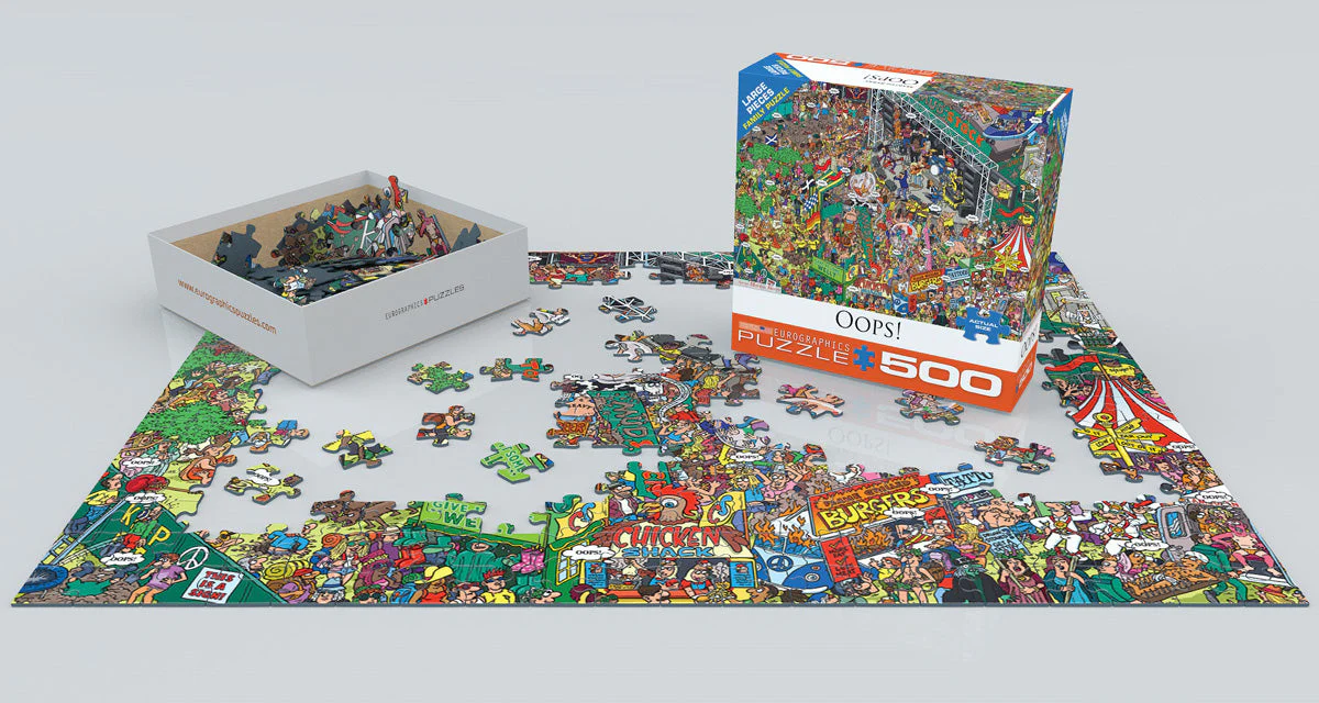 Puzzle: Variety 500 Pieces -  Oops! by Berry Martin - Image 3