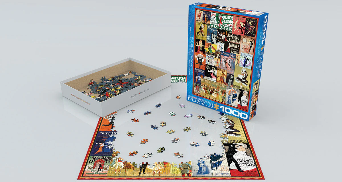 Puzzle: Vintage Art Collages - Ballroom Dancing - Image 2