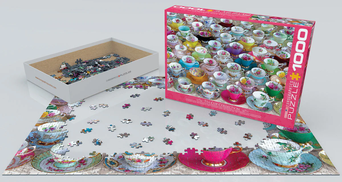 Puzzle: Vintage Art Collages - Tea Cup Collection - Image 2