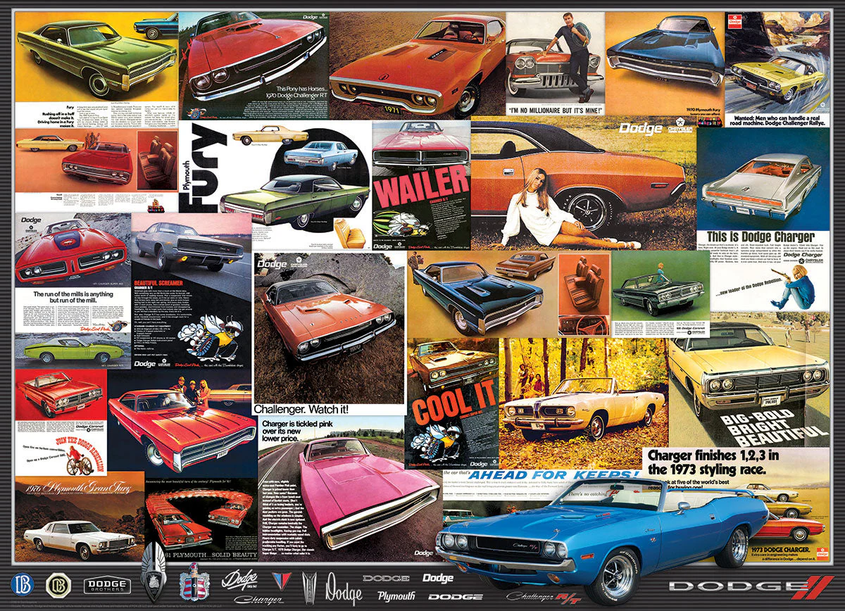 Puzzle: Vintage Car Art - Dodge Advertising Collection - Image 2