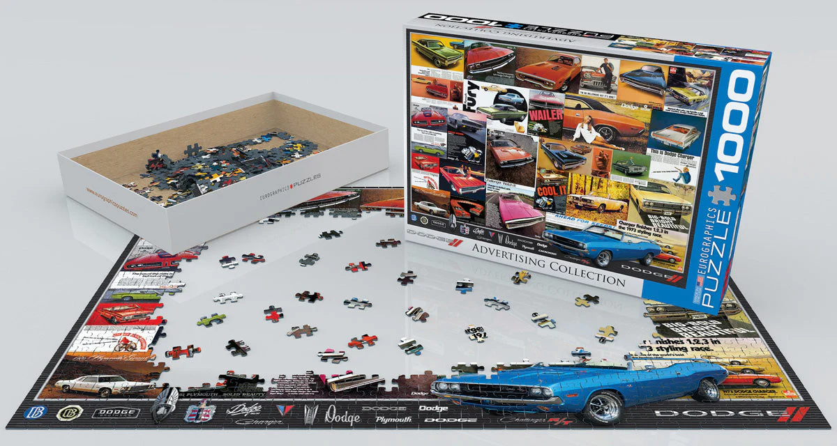 Puzzle: Vintage Car Art - Dodge Advertising Collection - Image 3