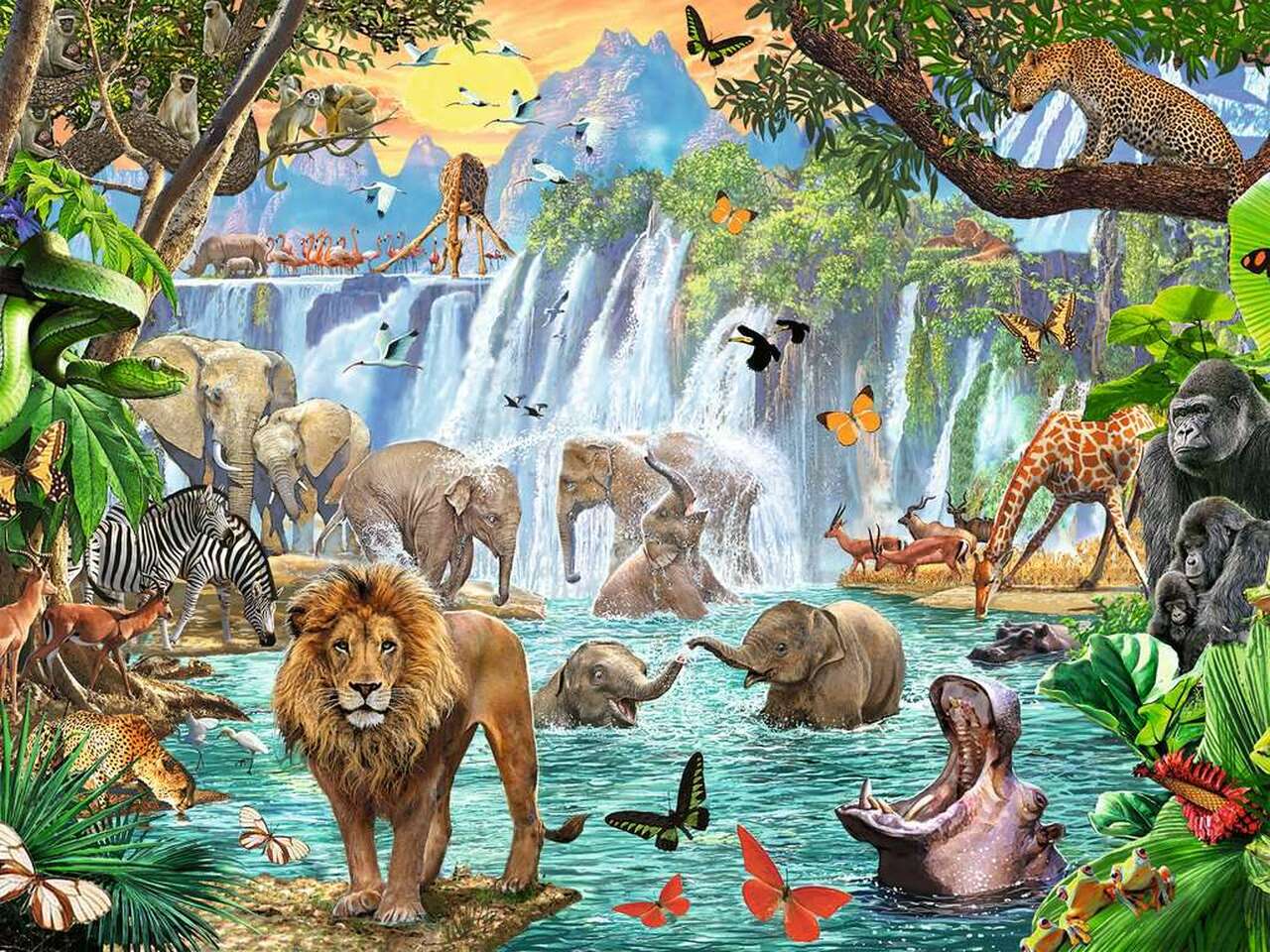 Puzzle: Waterfall Safari - Image 2