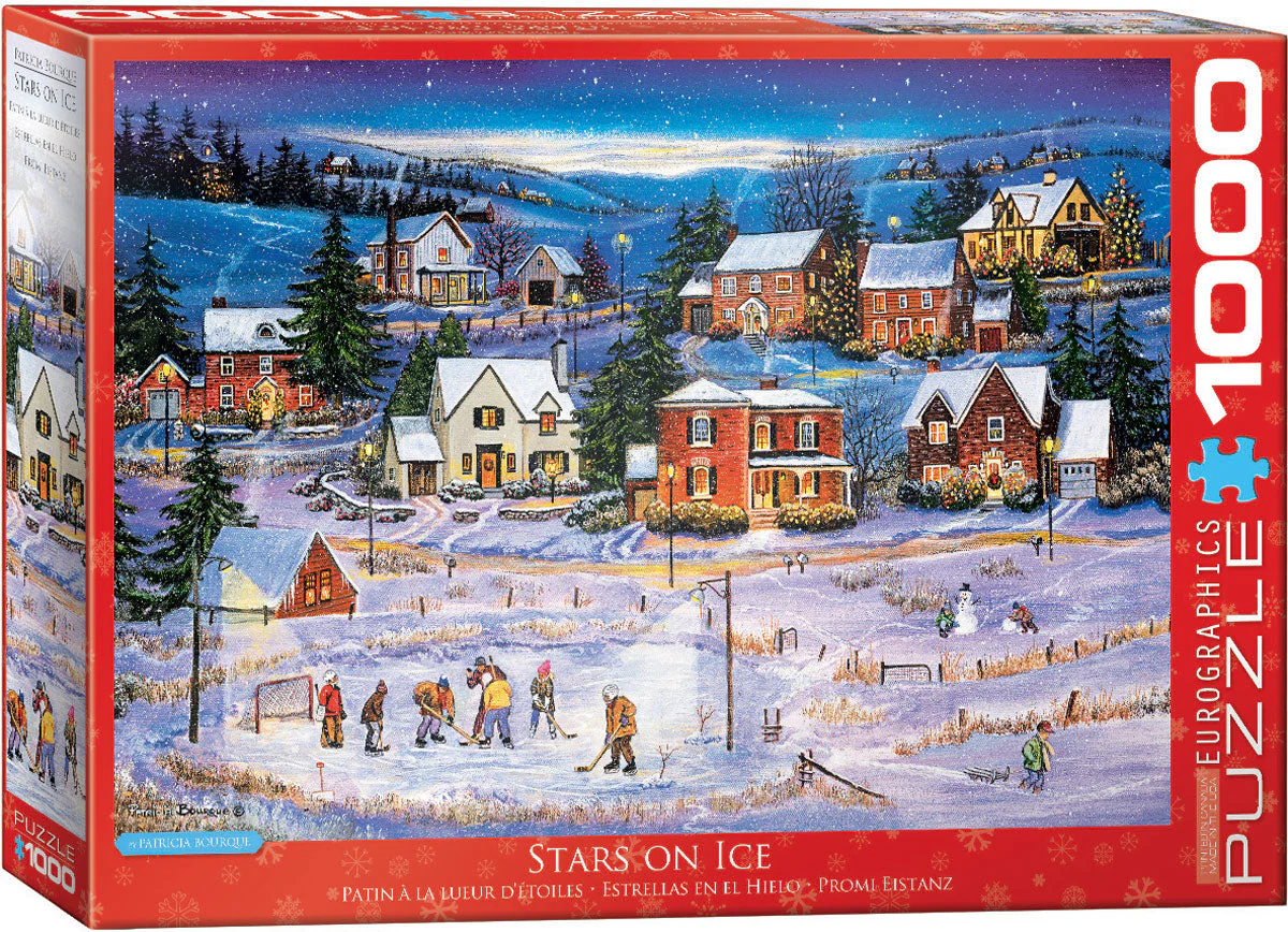 Puzzle: Winter Wonderland - Stars on Ice by Patricia Bourque