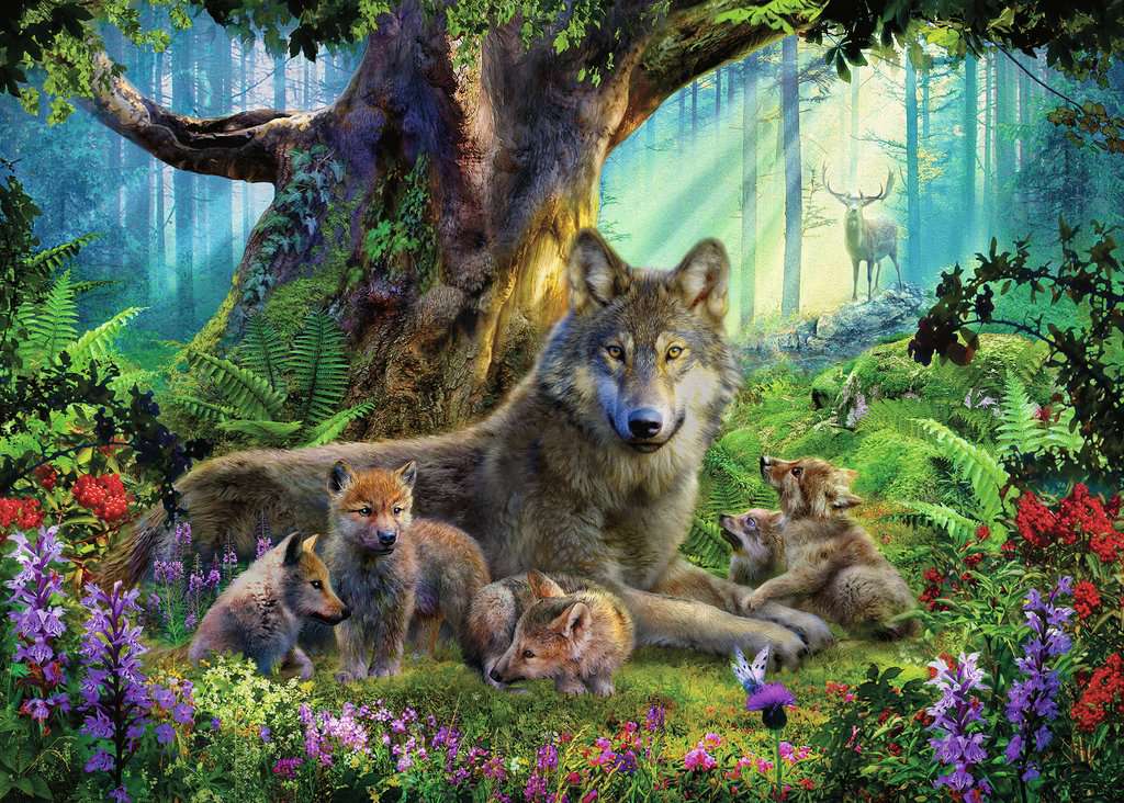 Puzzle: Wolves in The Forest - Image 2