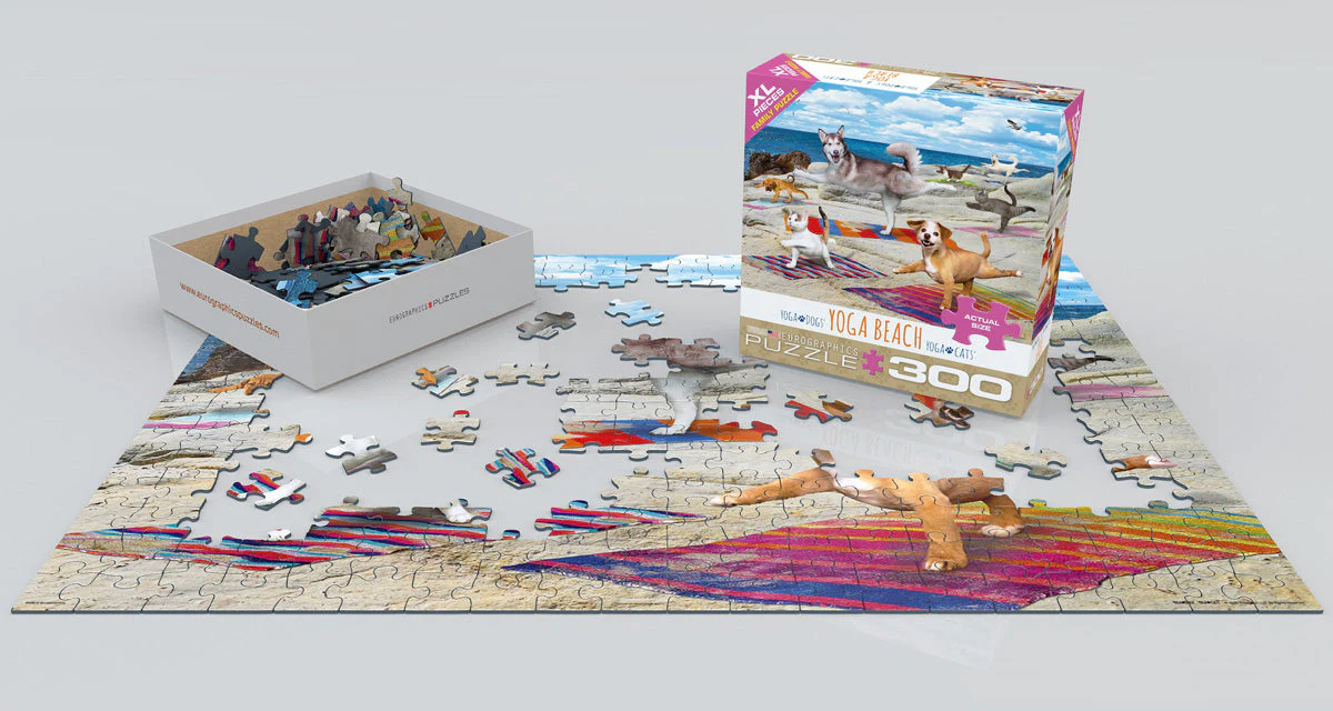 Puzzle: Yoga Dogs & Cats Collection - Yoga Beach - Image 3