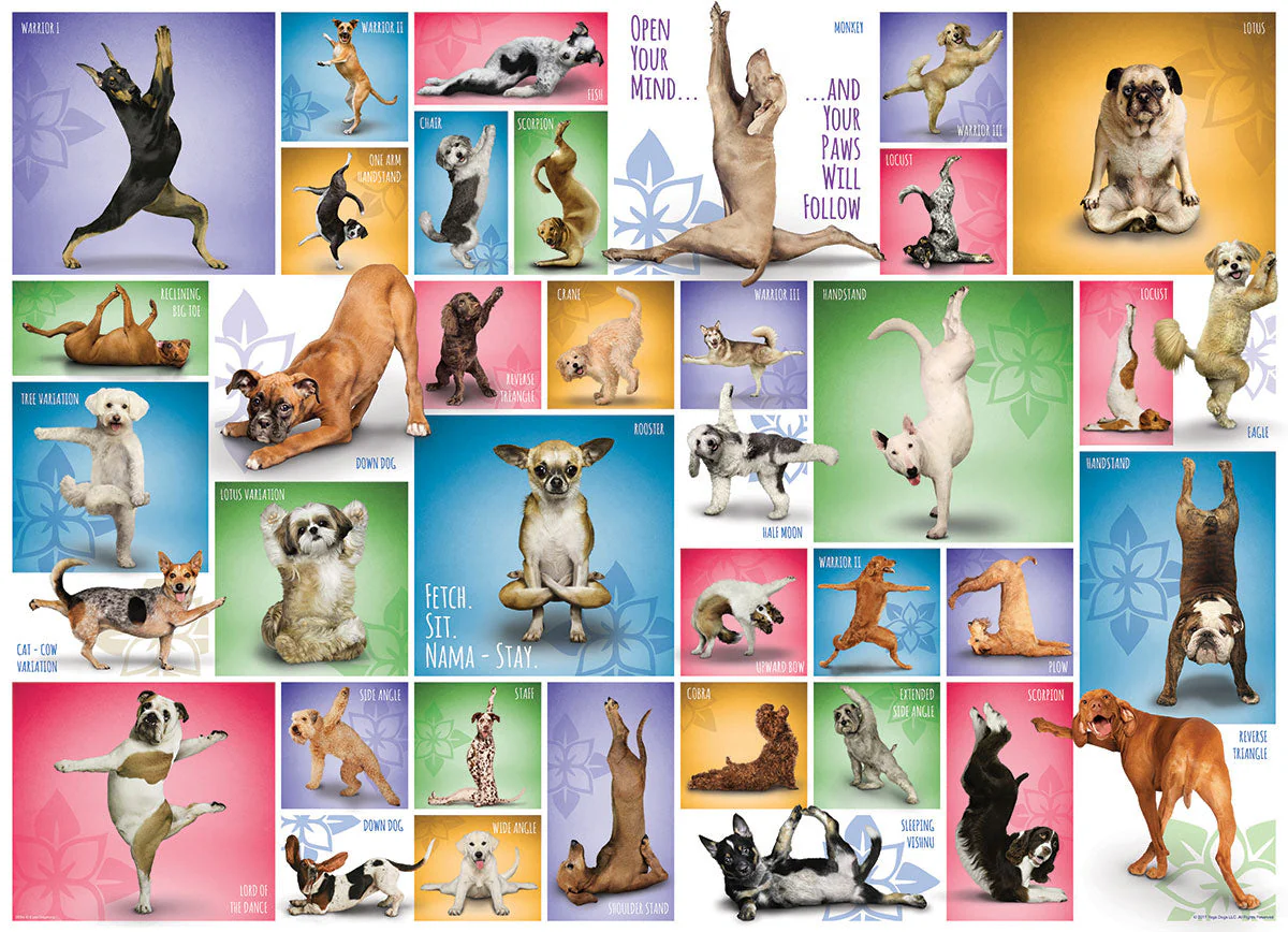 Puzzle: Yoga Dogs & Cats Collection - Yoga Dogs - Image 3