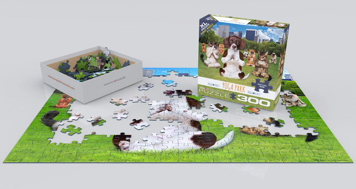 Puzzle: Yoga Dogs & Cats Collection - Yoga Park - Image 3
