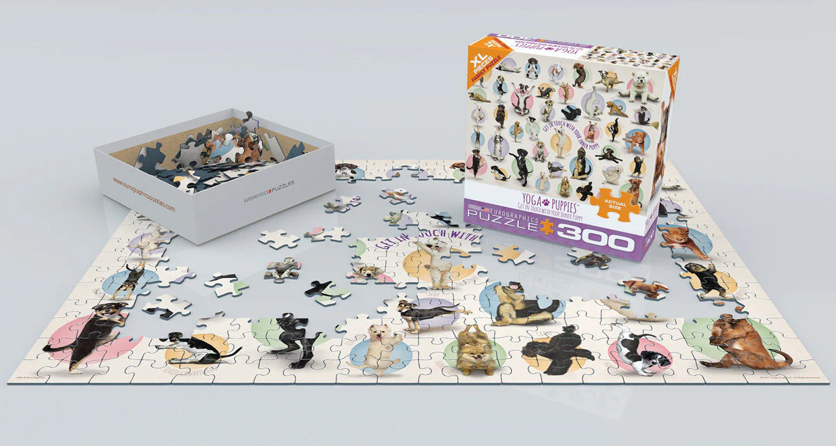 Puzzle: Yoga Dogs & Cats Collection - Yoga Puppies - Image 2