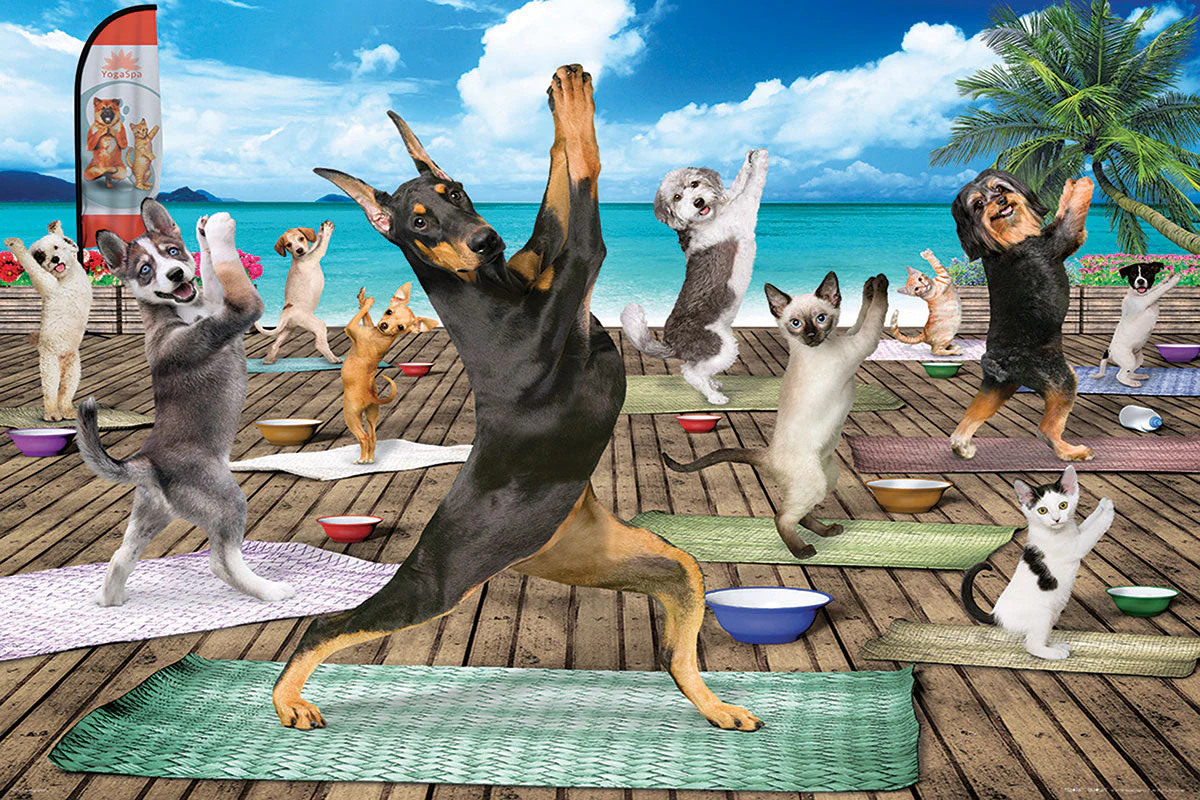 Puzzle: Yoga Dogs & Cats Collection - Yoga Spa - Image 2