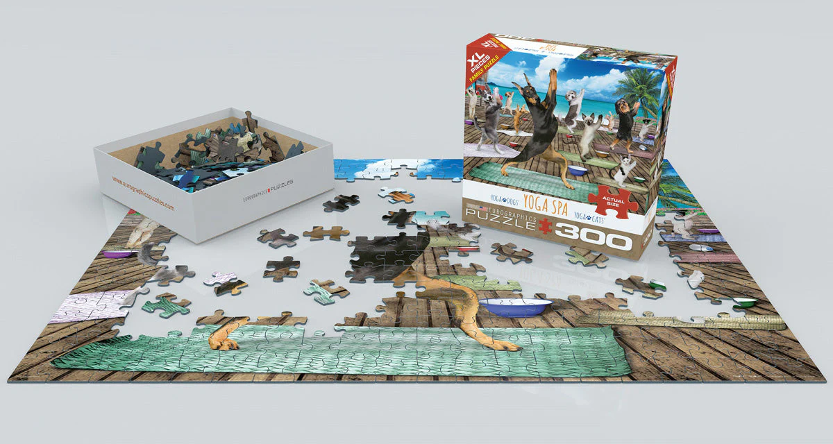 Puzzle: Yoga Dogs & Cats Collection - Yoga Spa - Image 3