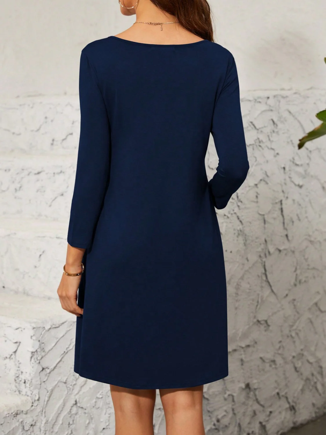 Quarter Zip Long Sleeve Dress - Image 2