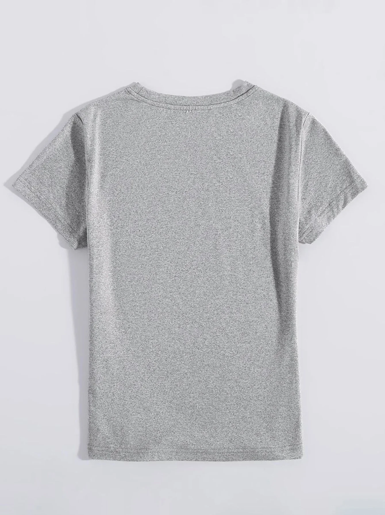 Rabbit Round Neck Short Sleeve T-Shirt - Image 8
