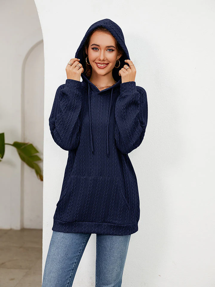 Raglan Sleeve Front Pocket Hoodie - Image 11