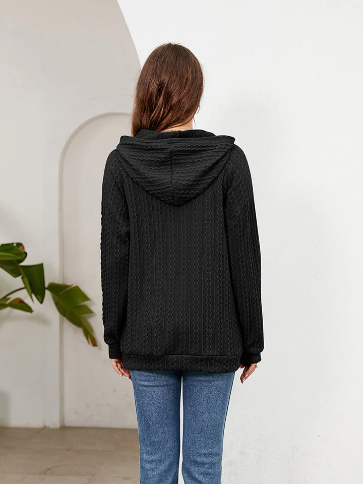 Raglan Sleeve Front Pocket Hoodie - Image 16