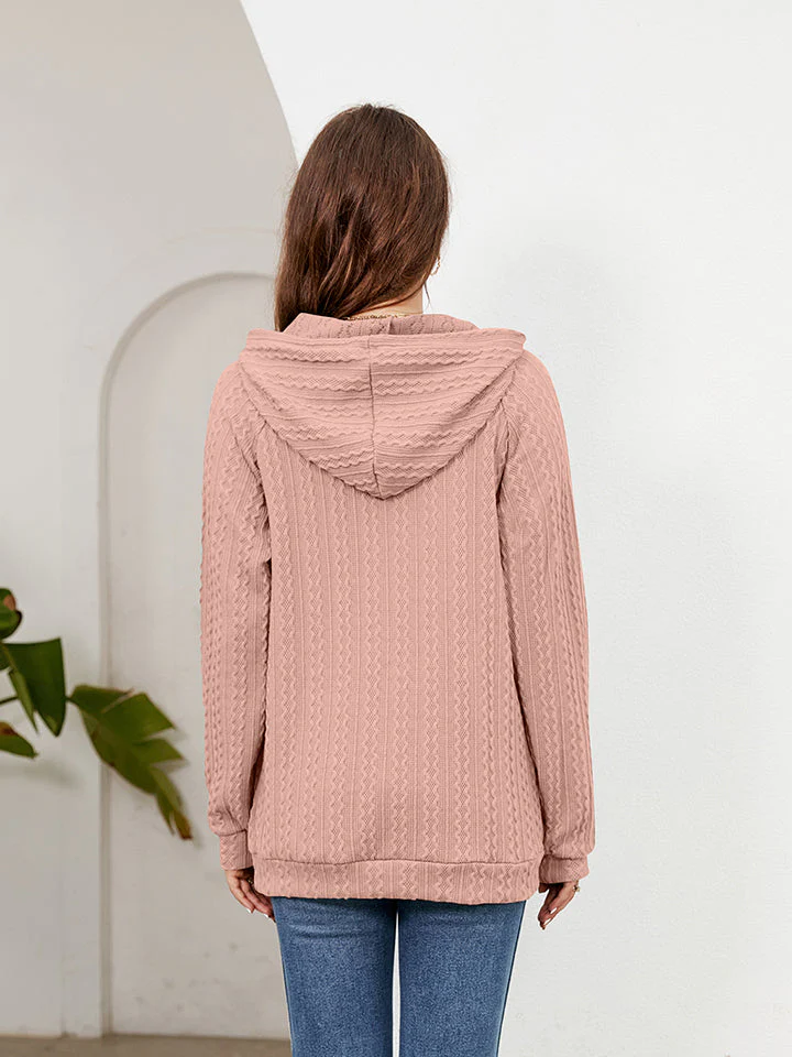 Raglan Sleeve Front Pocket Hoodie - Image 2