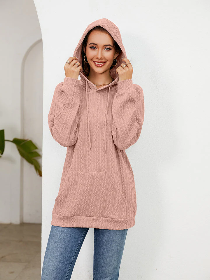 Raglan Sleeve Front Pocket Hoodie - Image 3