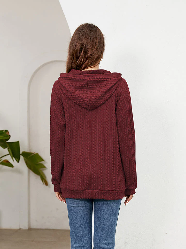 Raglan Sleeve Front Pocket Hoodie - Image 8