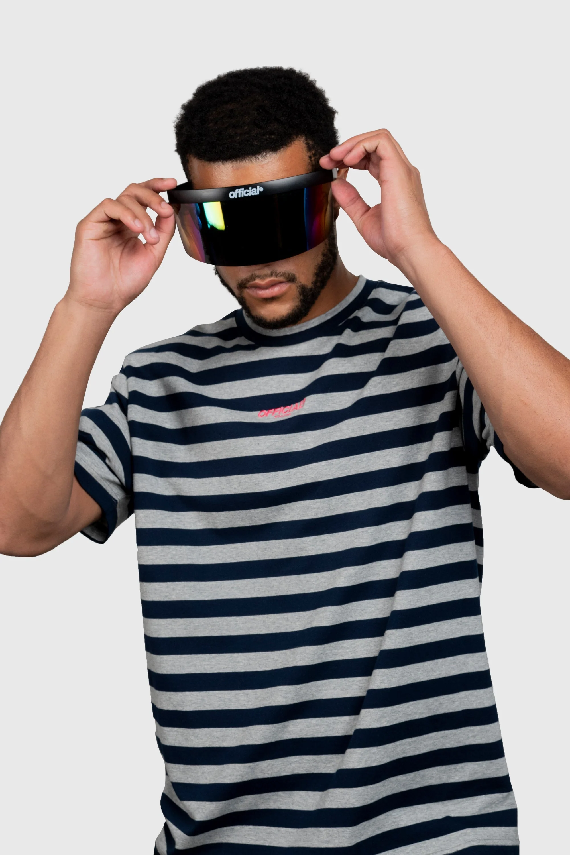 Rainbow Mirror Face Visor / Eye Shield by The Official Brand - Image 2