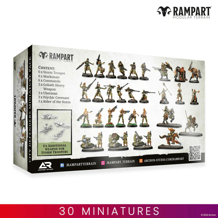 Rampart Modular Terrain: City Defenders Miniature Pack - Image 2