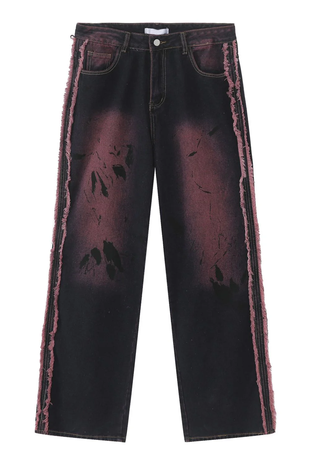 Raw Edge Mid Rise Men's Jeans - Image 5
