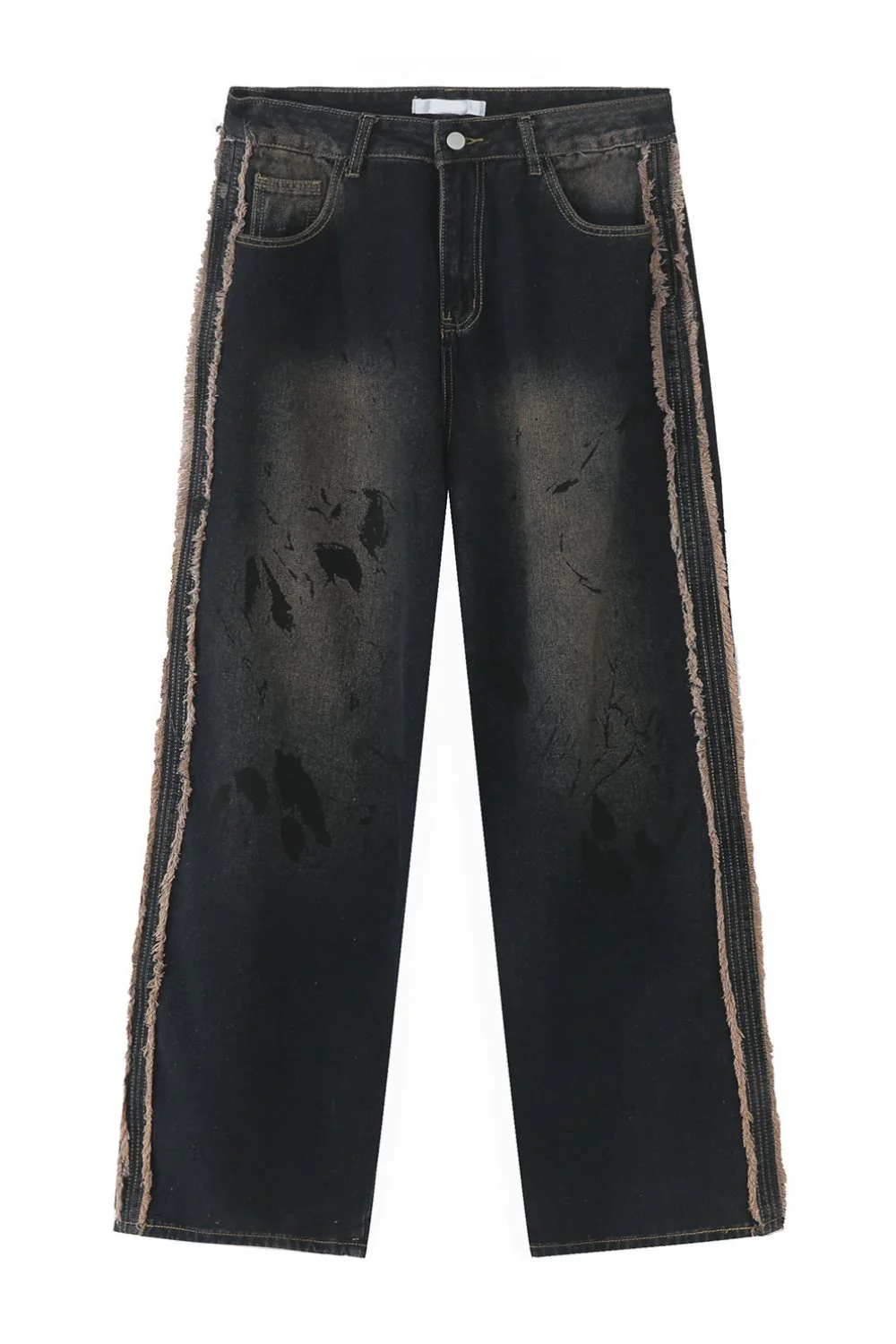 Raw Edge Mid Rise Men's Jeans - Image 6
