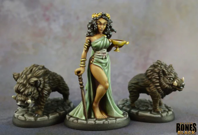 Reaper Bones Black: Circe and Pigs - Image 2