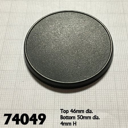 Reaper Miniatures: Round Plastic Gaming Base - 50mm (10) - Image 2