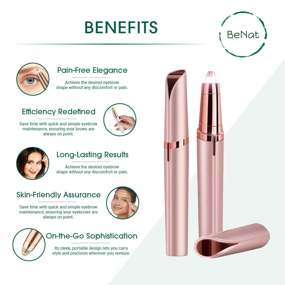 Rechargeable Eyebrow Hair Remover by BeNat - Image 4