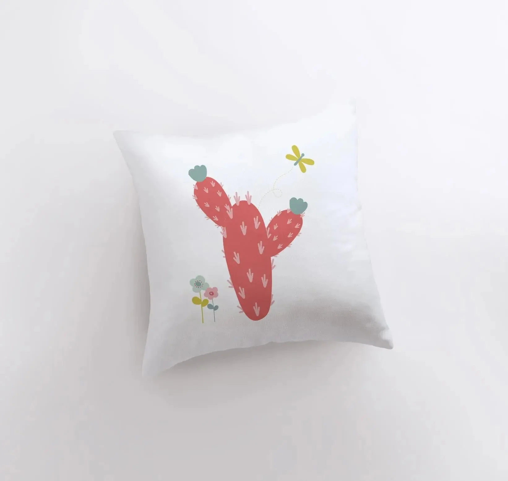 Red Cactus | Pillow Cover | Good Vibes Only | Cactus Pillow | Positive Vibes | South Western | Succulent Pillow | Cactus Pillow Case by UniikPillows - Image 3