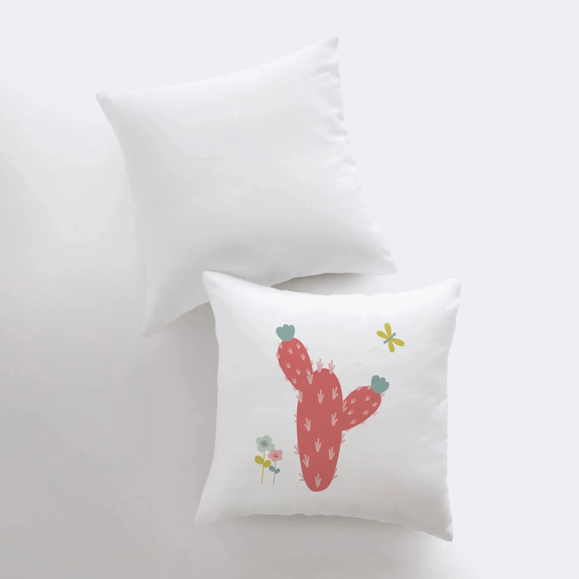 Red Cactus | Pillow Cover | Good Vibes Only | Cactus Pillow | Positive Vibes | South Western | Succulent Pillow | Cactus Pillow Case by UniikPillows - Image 4