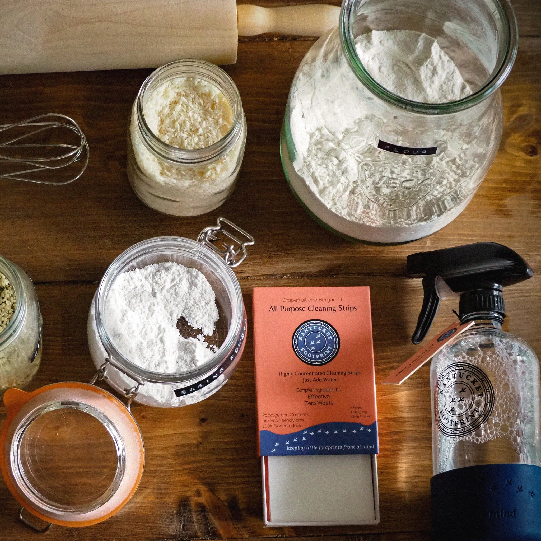 Reusable 16 oz Glass Spray Bottle (Empty) with Silicone Cushion Base by Nantucket Spider & Nantucket Footprint - Image 4