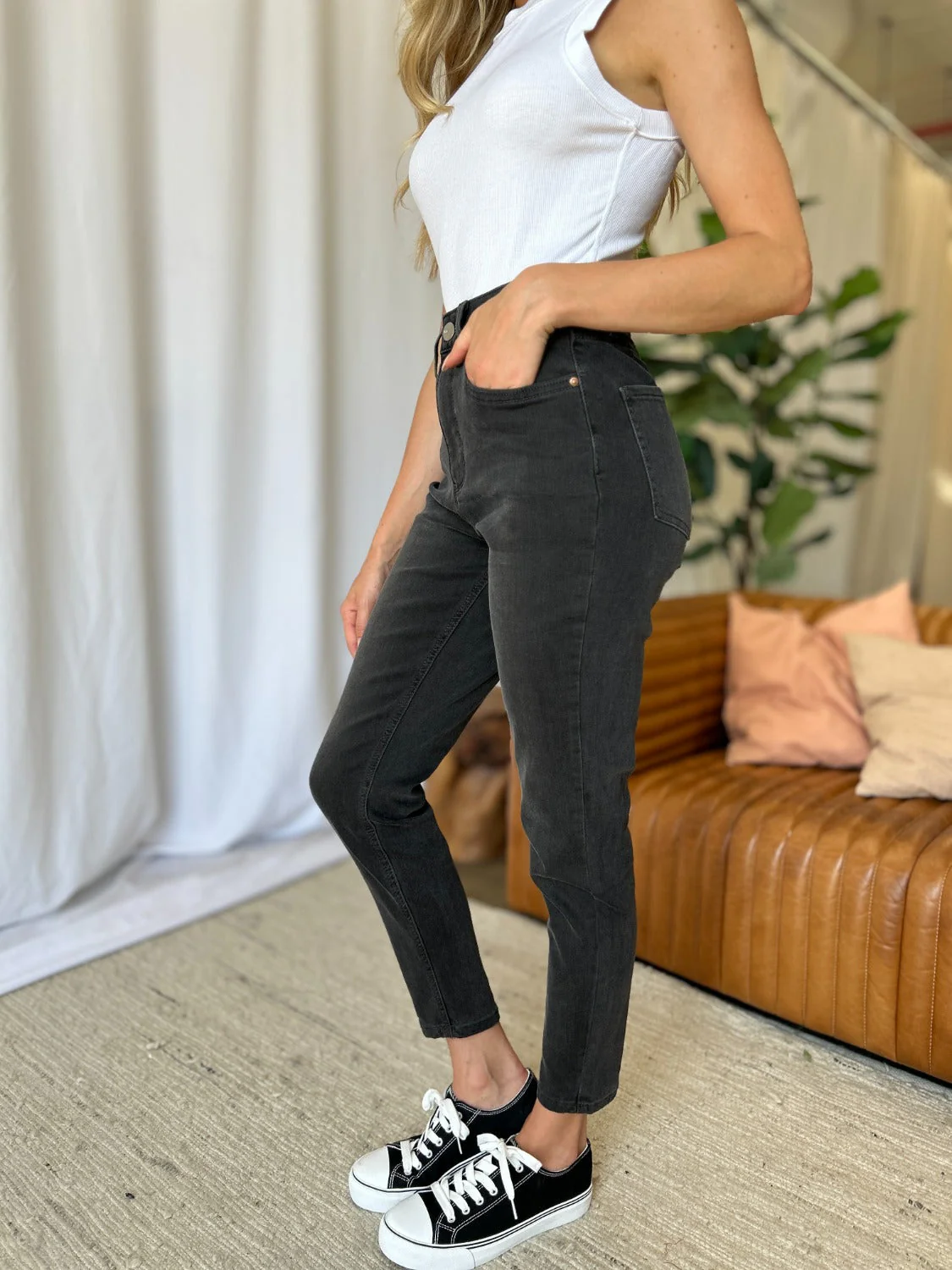 RFM Full Size High Rise Tummy Control Skinny Jeans - Image 8