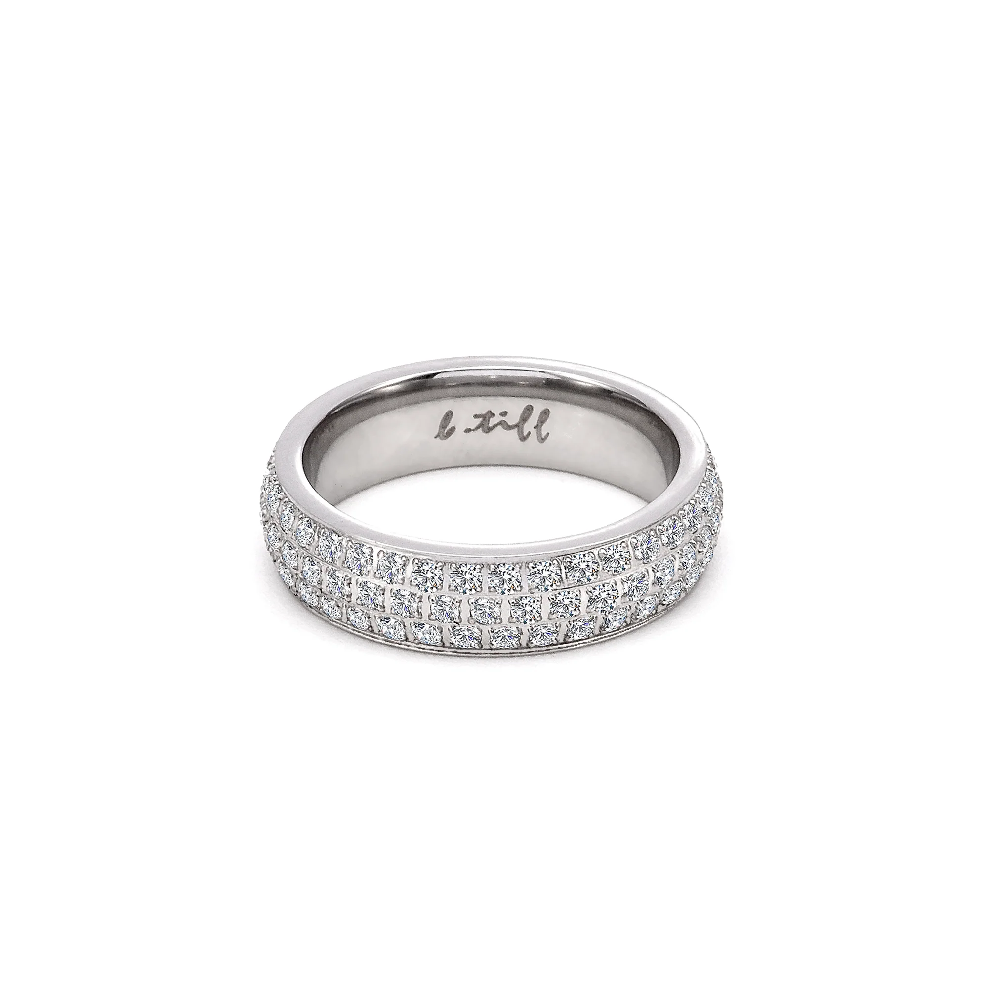 RG130W B.Tiff Three-Row Eternity Ring by B.Tiff New York - Image 2