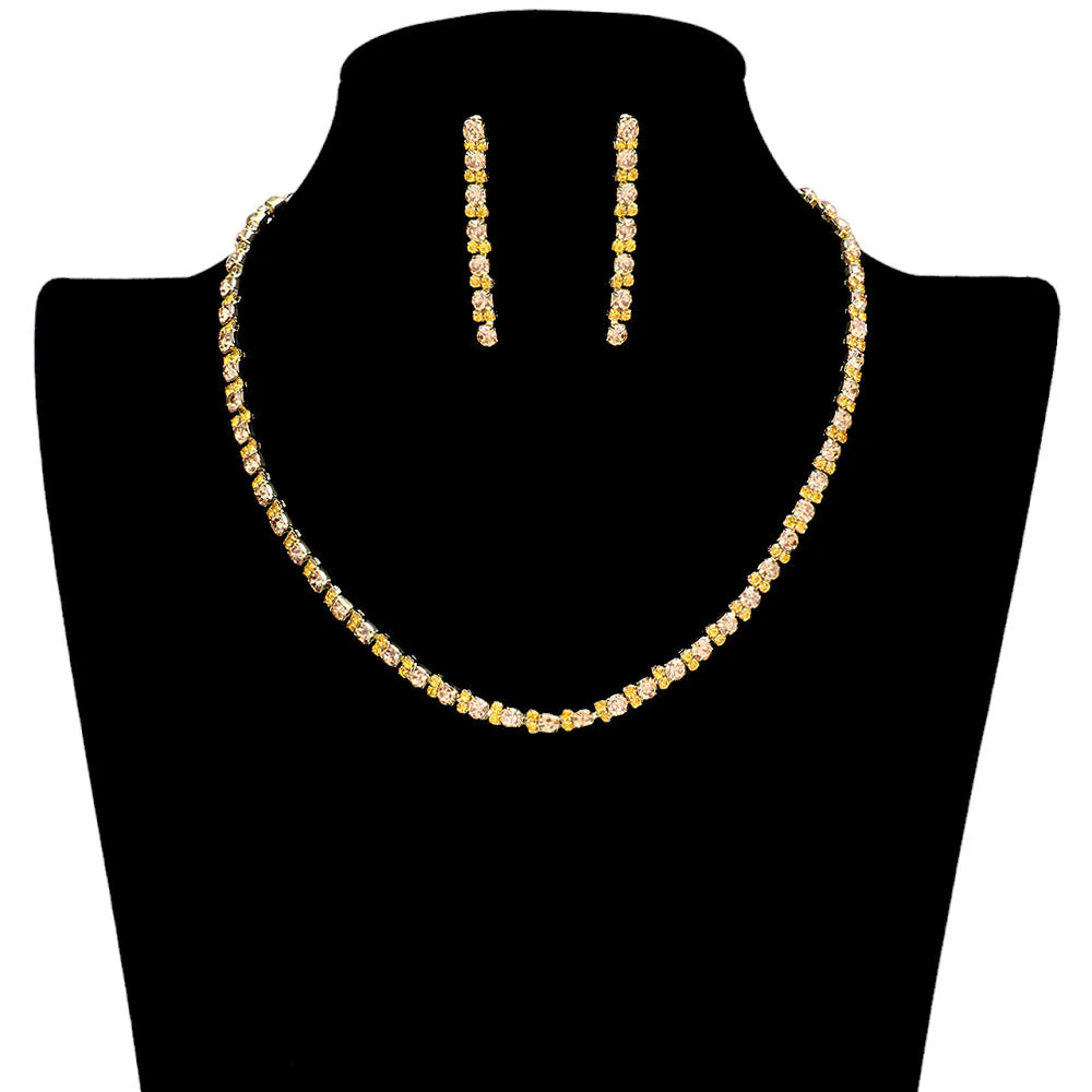 Rhinestone Cluster Jewelry Set by Madeline Love - Image 2