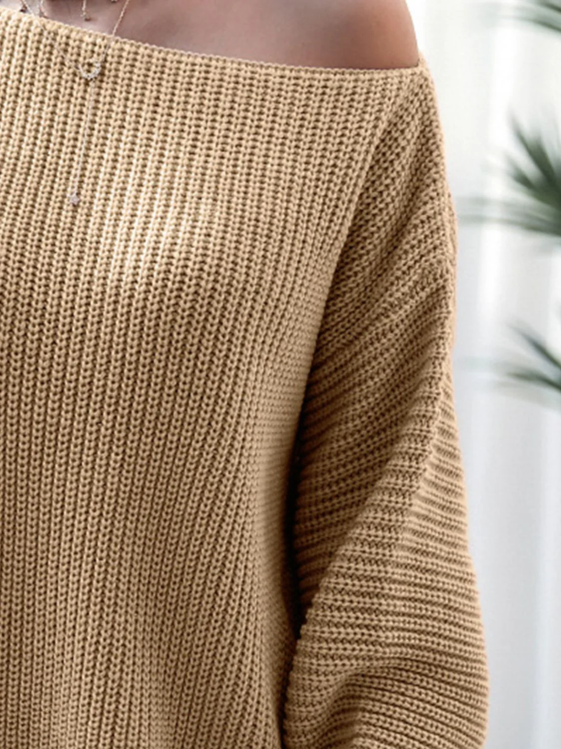 Rib-Knit Mini Sweater Dress - Image 9