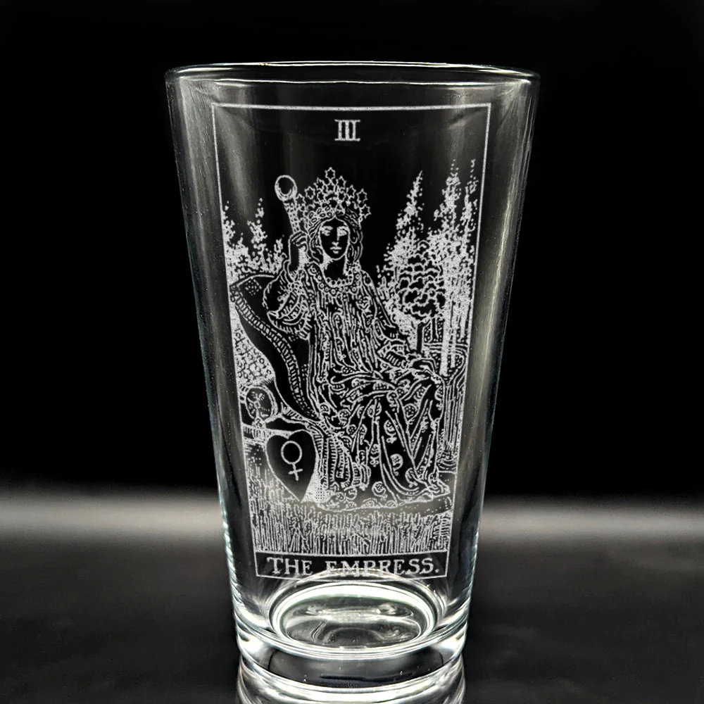 RIDER-WAITE TAROT CARD Pint Glasses by LumEngrave - Image 14