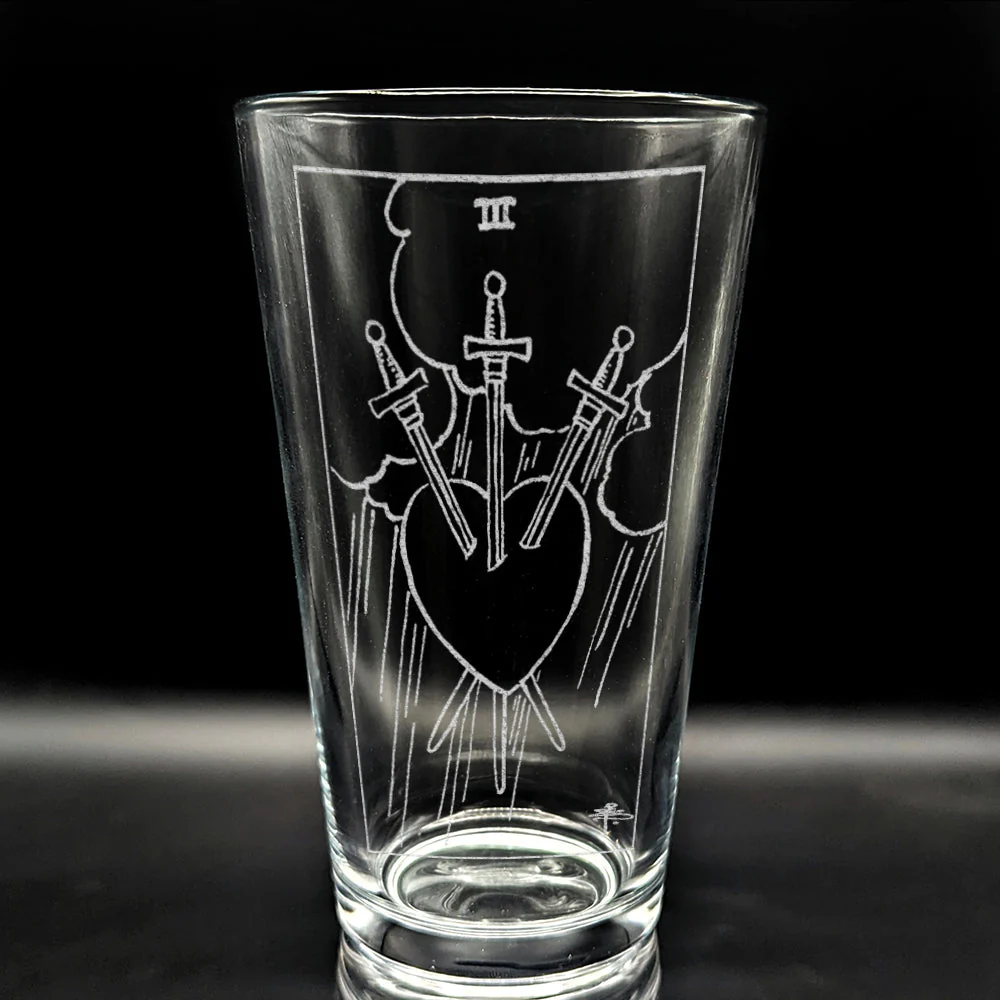 RIDER-WAITE TAROT CARD Pint Glasses by LumEngrave - Image 15