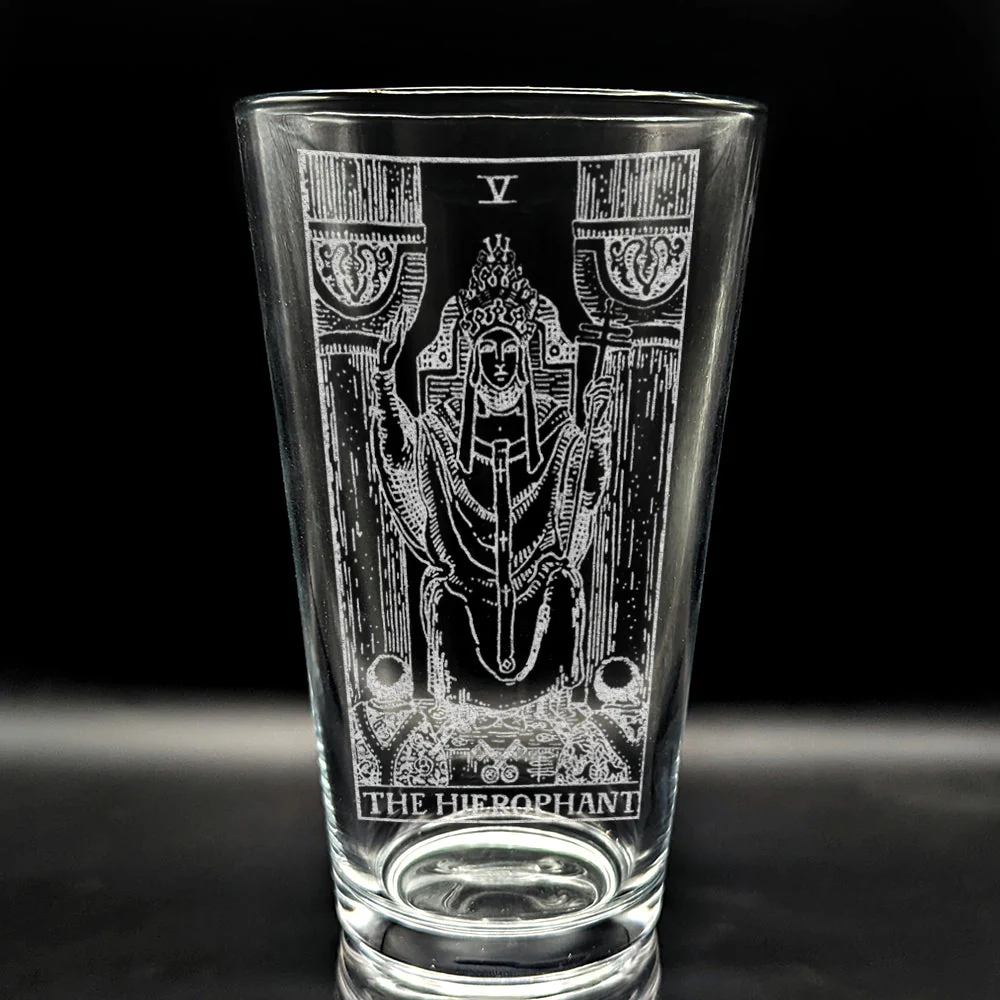 RIDER-WAITE TAROT CARD Pint Glasses by LumEngrave - Image 17