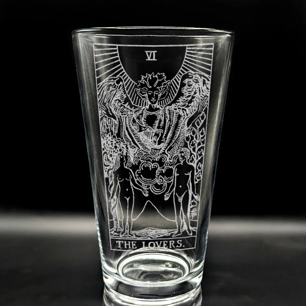 RIDER-WAITE TAROT CARD Pint Glasses by LumEngrave - Image 18