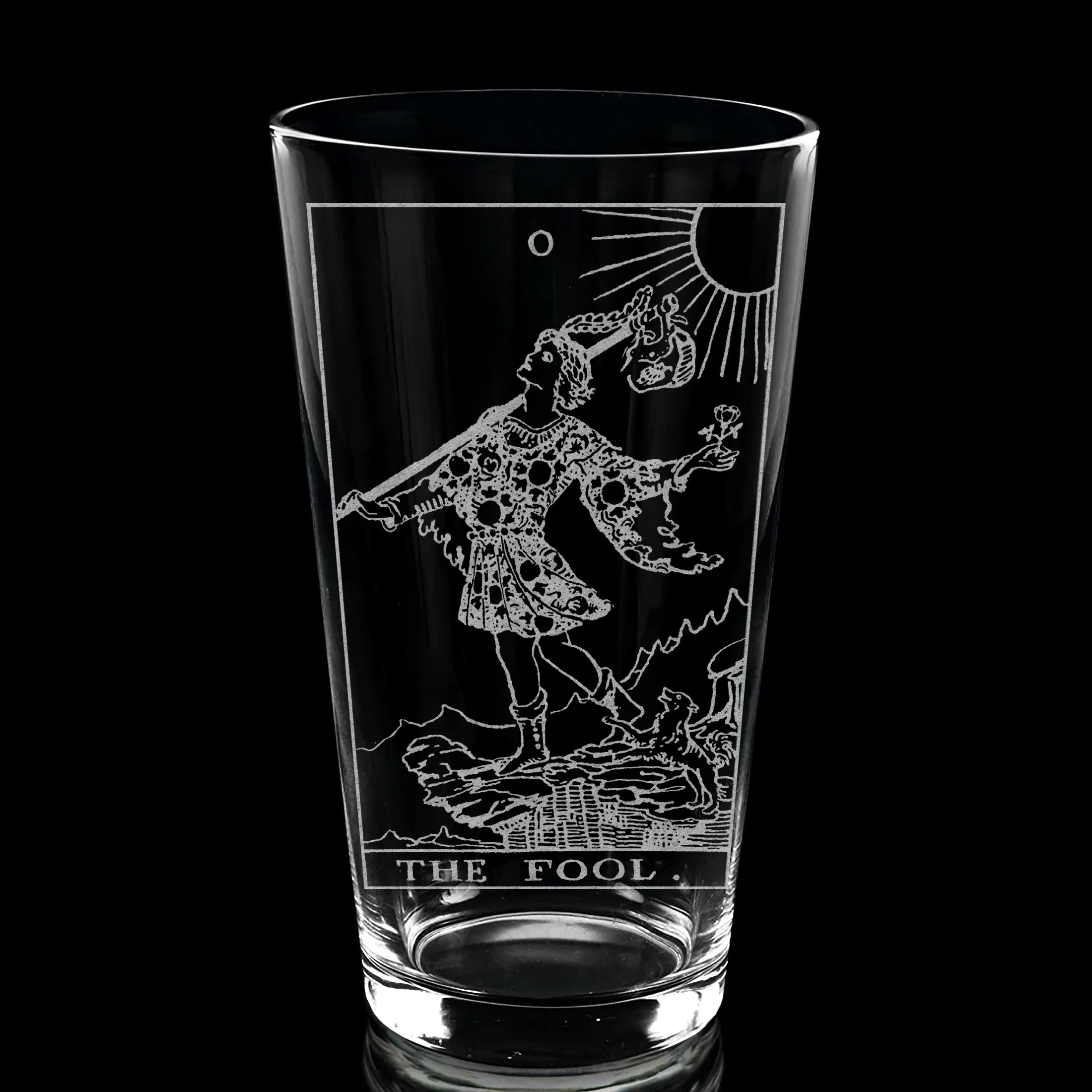 RIDER-WAITE TAROT CARD Pint Glasses by LumEngrave - Image 2